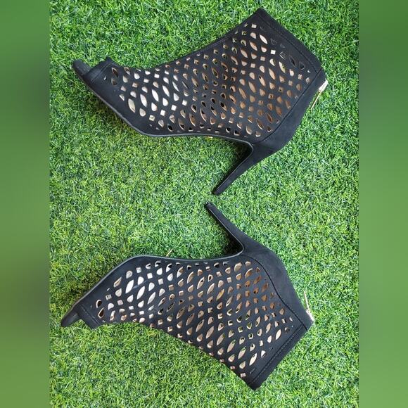 Thalia sodi black wedges, worn once size 8.5 FLAW - Picture 2 of 8